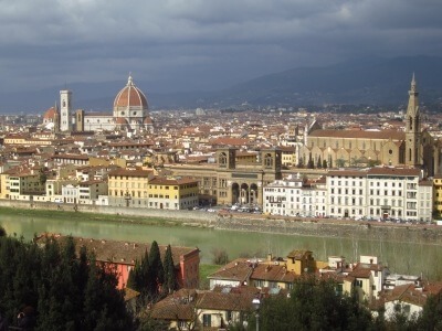 Blick über Florenz, Altstadt Florenz, Reisebericht Florenz